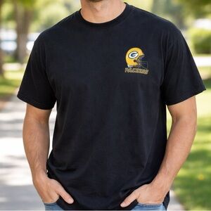 Majestic Black Packers Short Sleeve Tee